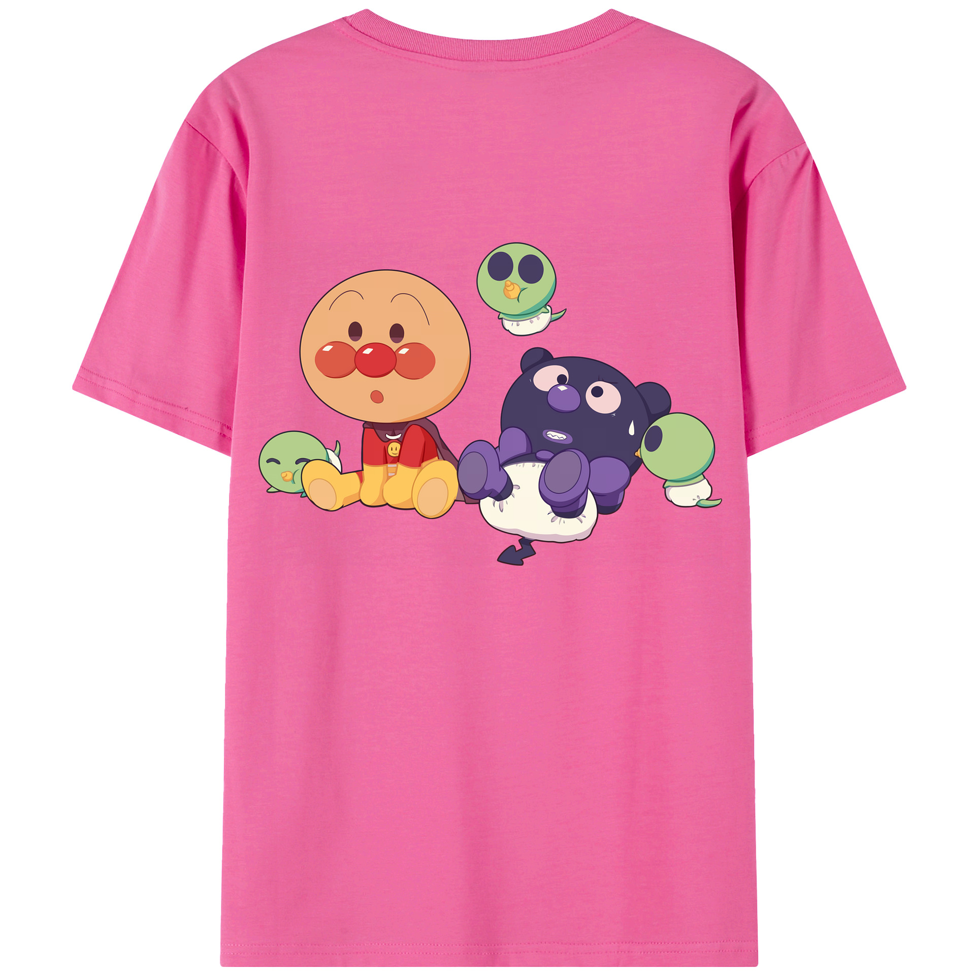 アンパンマン Anpanman レディース半袖Tシャツ(バックプリント)